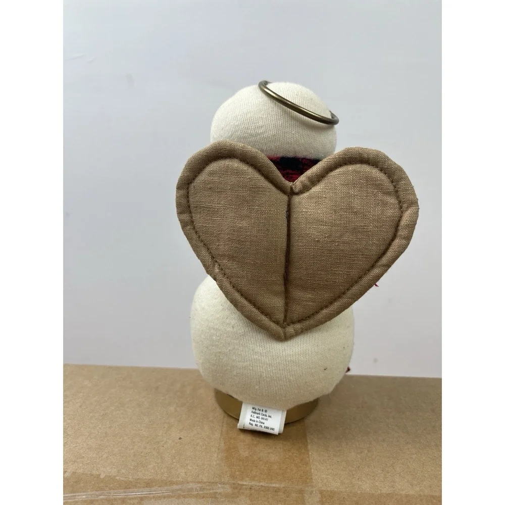 Vintage Hallmark‎ Snowman Angel Plush Stocking Hanger NEW with Tags